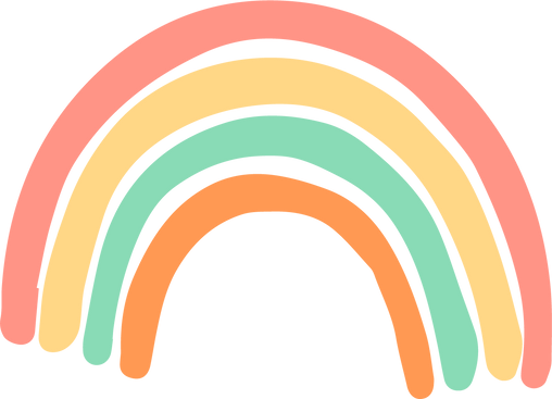 Pastel Colored Rainbow 